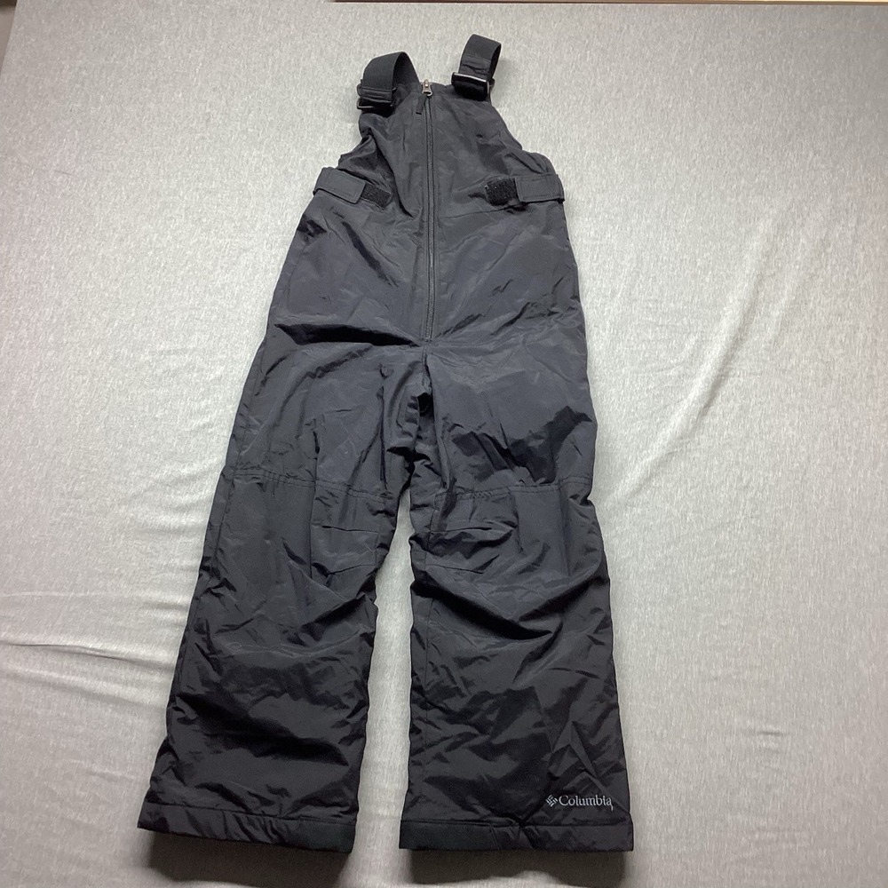 Columbia Kids Black Outgrow Snow Bib Overalls Ski Pants Insulated Waterproof XS